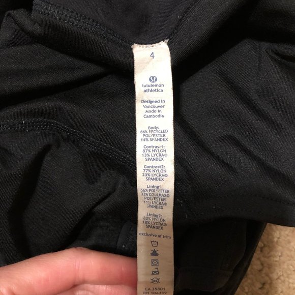 Lululemon Black Running Shorts - Picture 4 of 4